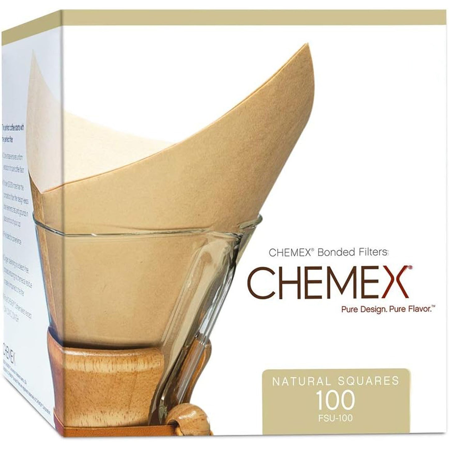 Chemex Natural Filter Squares 100 Pack