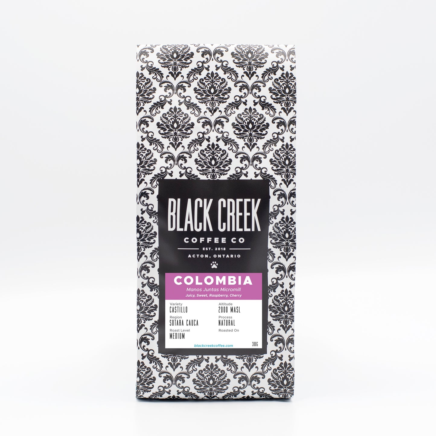 black creek coffee colombia manos juntas natural medium roast single origin coffee
