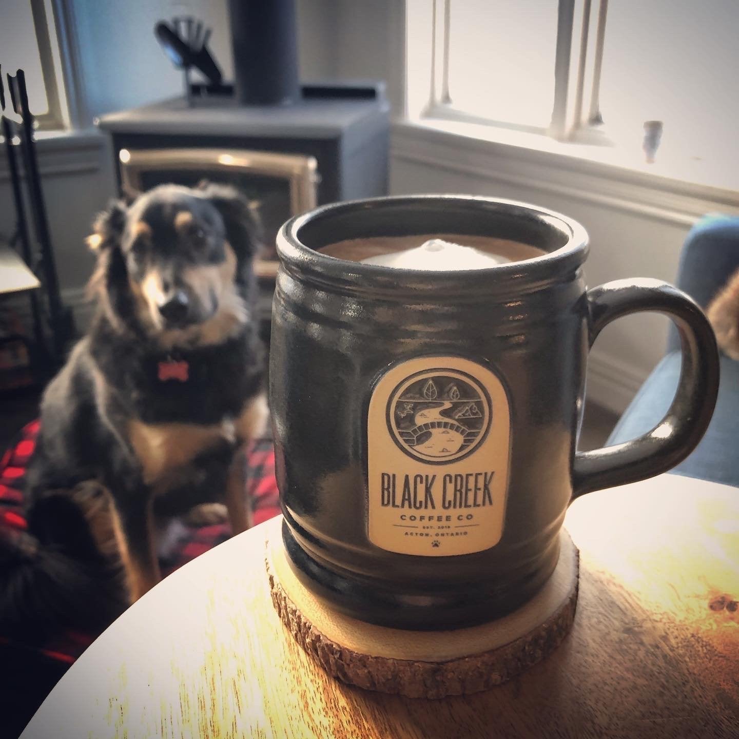 Black Creek Coffee Camper Mug Denim