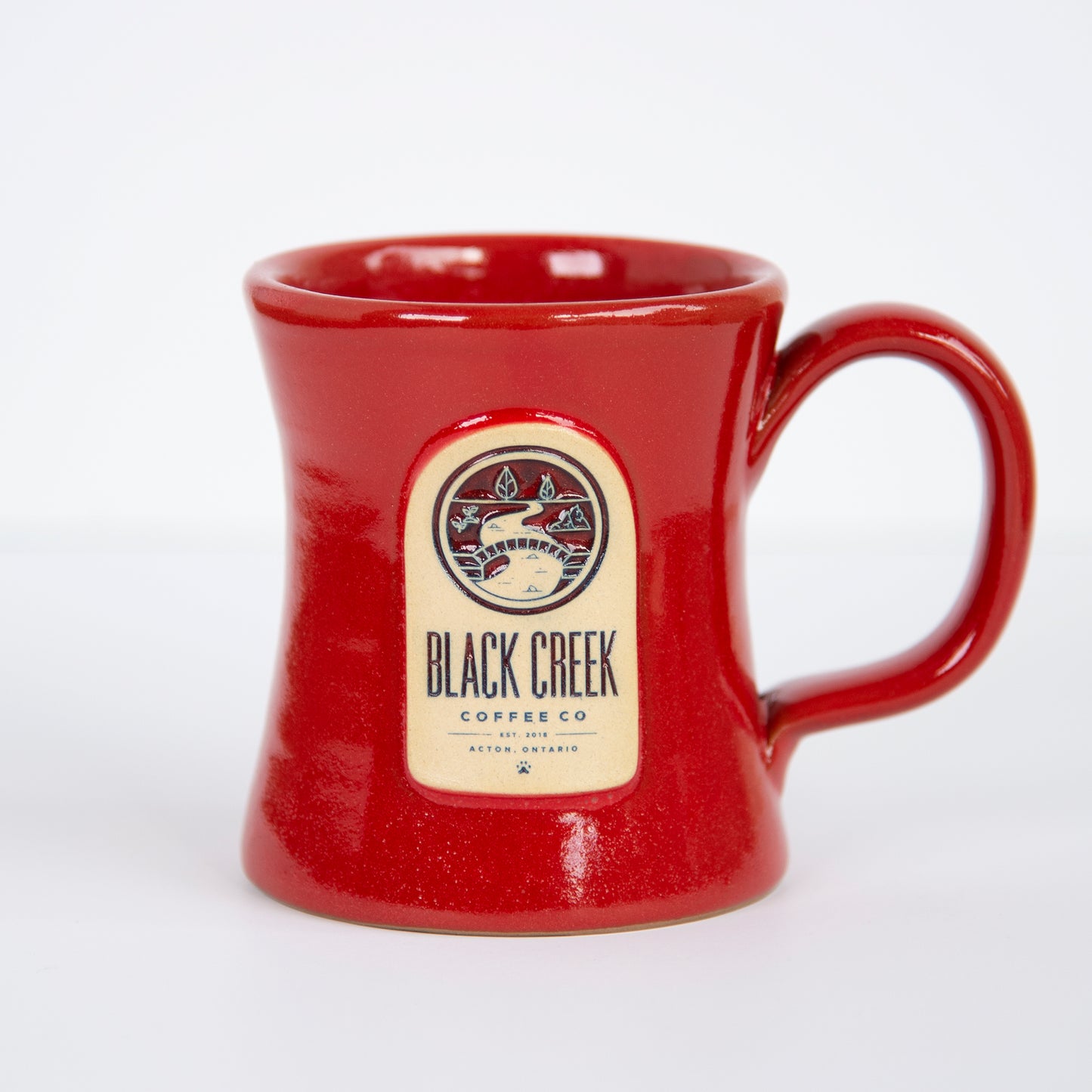 Black Creek Coffee Diner Mug Red