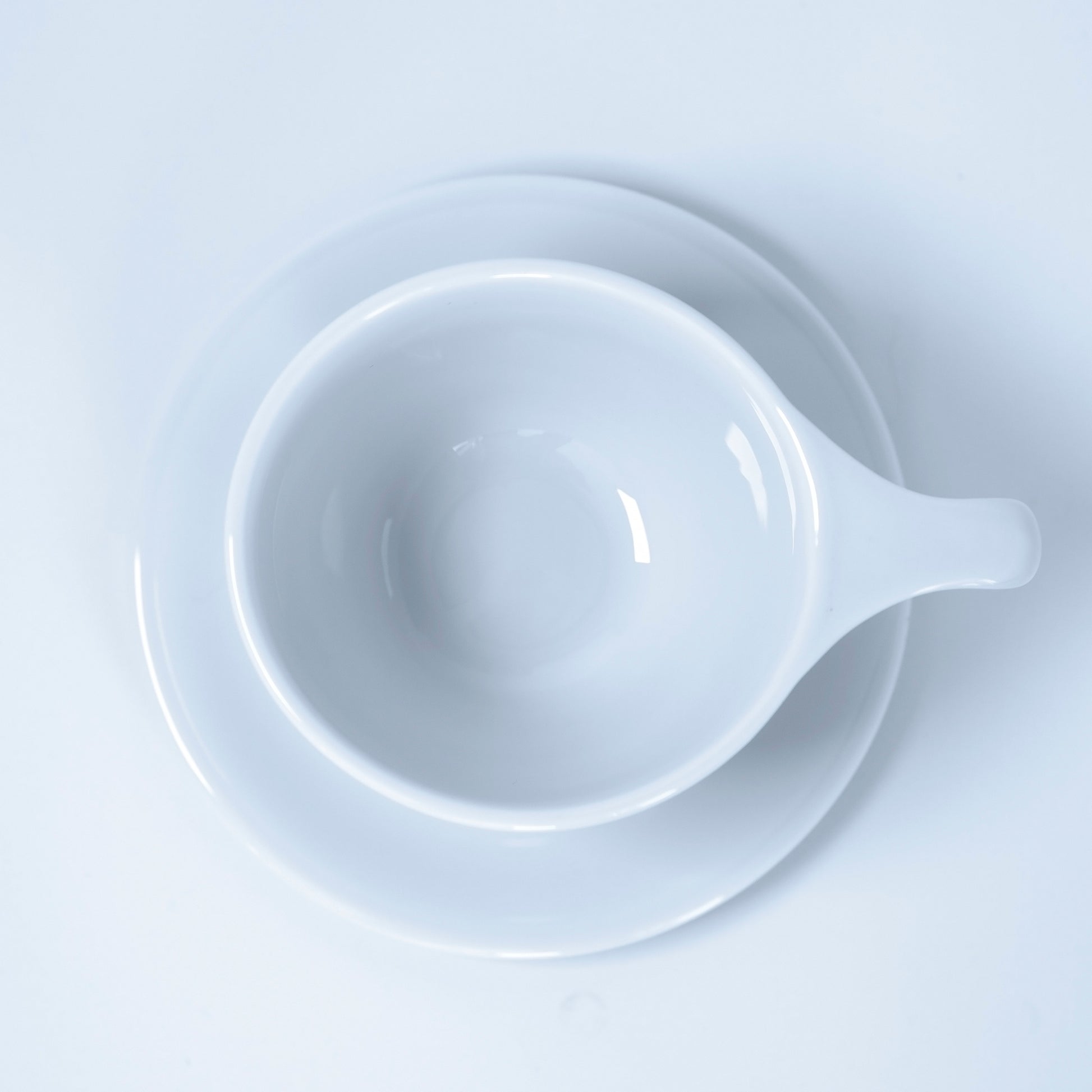 notNeutral Lino Large Latte Cup & Saucer - Indigo (12oz/355ml)